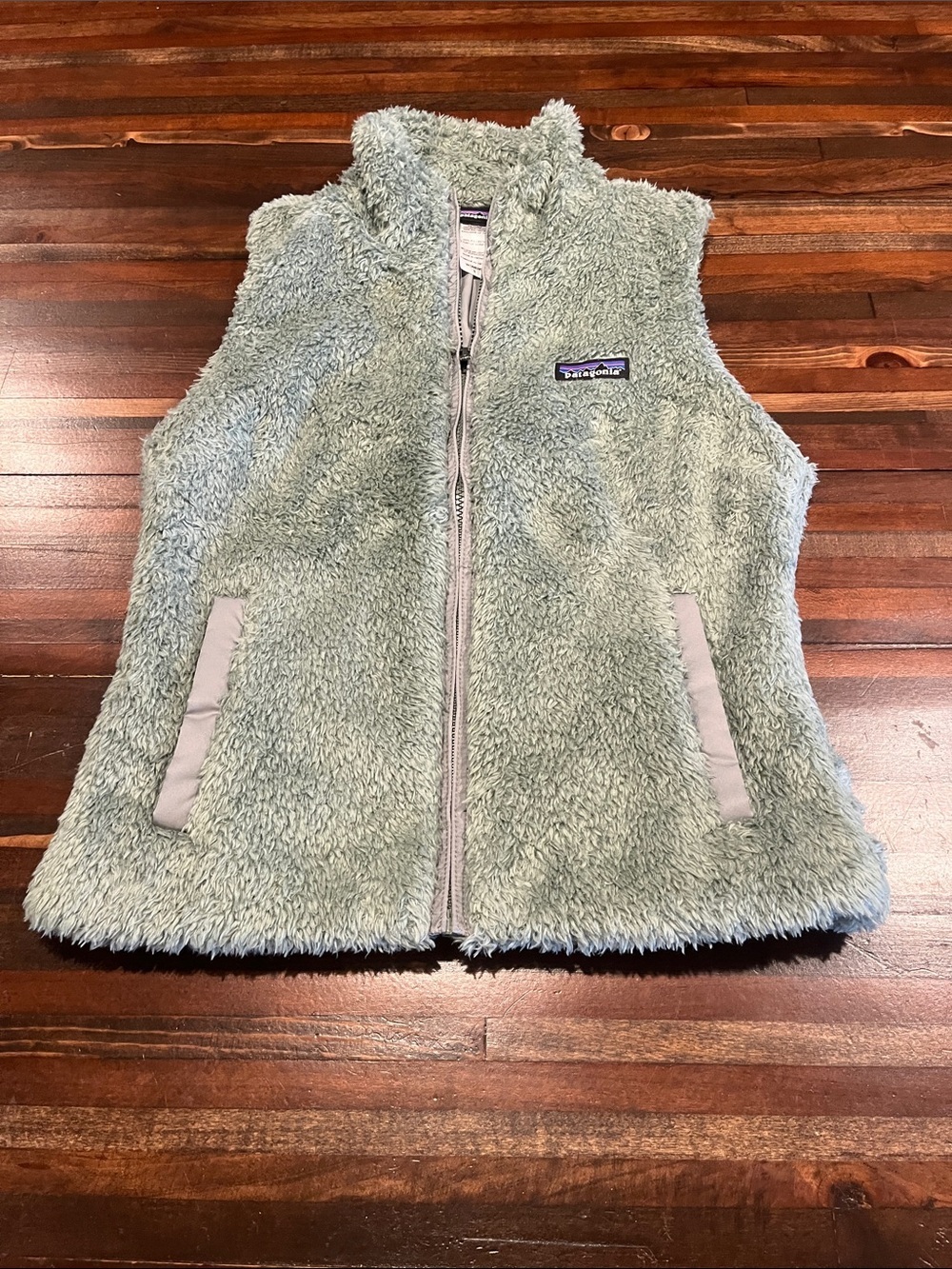 Patagonia women’s Fleece Vest in Sage Green small